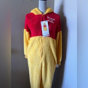 Disney Winnie the Pooh Fleece Suit in Red and Yellow